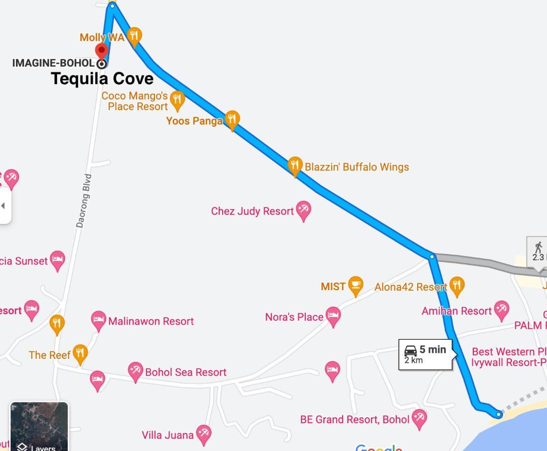 לינה וארוחת בוקר פנגלאו Tequila Cove מראה חיצוני תמונה